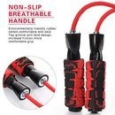 Jump Rope Cotton Adjustable Skipping Weighted jumprope (Pink)