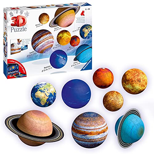 3D Puzzle Solar System, Multicolor