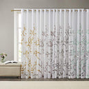 Botanical Sheer Curtains for Bedroom, Modern Contemporary Linen Grommet
