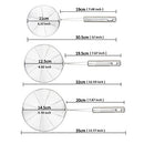 Spider Strainer Skimmer, Swify Set of 3 Asian Strainer Ladle Stainless Steel Wire