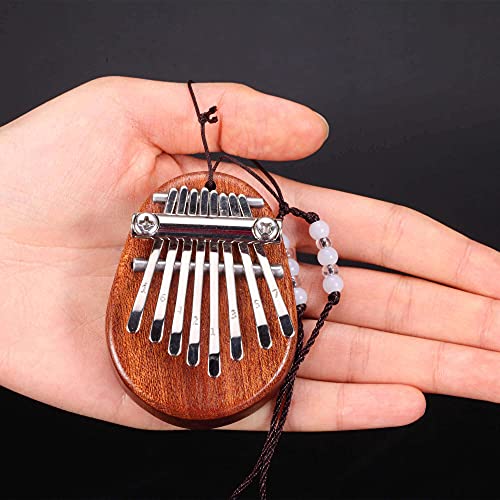 REGIS Kalimba 8 Key exquisite Finger Thumb Piano Marimba Musical good accessory Pendant Gif (Bronze)