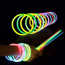 Premium Glow Sticks 100 Bulk Party Supplies Glow in The Dark 12 Hours Glow Party Pack 8 inch with Unique Connectors Neon Glow Bracelets Necklaces for Kids Camping Accessories 205 Pcs