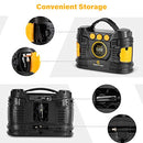 Air Compressor Tire Inflator, Portable 12V DC/120V AC Tire Pump