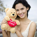Authentic Teddy Bear - Funny Valentine's Day Plush Gift for The Girlfriend, Wife, Boyfriend