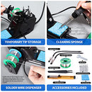 926 III 60W Digital Display Soldering Iron Station Kit w 2 Helping Hands, 6 Extra Iron