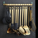 37 Pieces Kitchen Utensils Set with Titanium Gold Plating, Kitchen Gadgets Tool Set