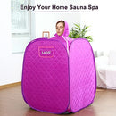 Portable Steam Sauna, Foldable Sauna Spa for Home with Remote Control and Folding Chair