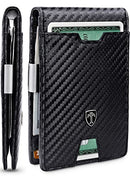 Mens Slim Wallet with Money Clip AUSTIN RFID Blocking Bifold Credit Card Holder