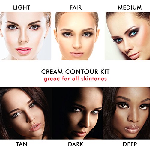 Cosmetics Cream Contour Best 8 Colors and Highlighting Makeup Kit