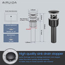 Bathroom Bowl Vessel Sink Faucet Matte Black Stainless Steel Short Bathroom Faucet