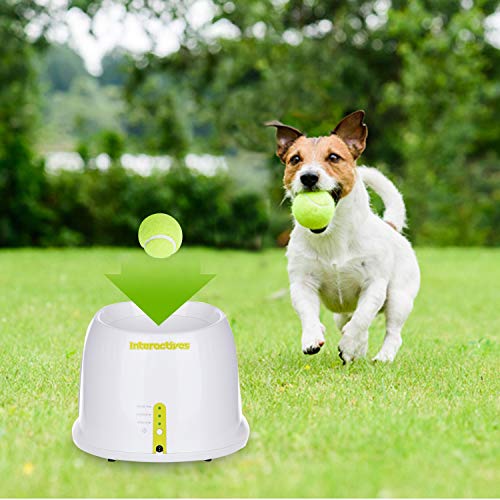 Dog Automatic Ball Launcher, Dog Tennis Ball Throwing Machine, 3 Balls Included