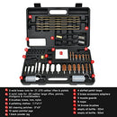 Universal Gun Cleaning Kit Hunting Handgun Shot Gun Cleaning Kit for All Guns with Case Travel Size Portable Metal Brushes