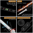 Soldering Iron Kit Electronics 80W LCD Adjustable Temperature 180-520°C Welding Tools