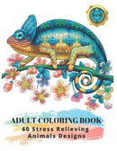60 Stress Relieving Animals Designs: A Lot of Relaxing and Beautiful Scenes for Adults