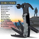 Multitool Camping Accessories Stocking Stuffers for Men Gifts,13 In 1 Survival Tools