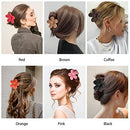 6 Pack 3 Inch Flower Claw Clips , Large Flower Hair Claw Clips for Women Thin Thick Curly