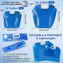 Collapsible Water Tank Container 4 Pack 1.3 Gallon/5L Portable Folding Water Bag