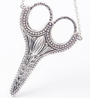 Stainless Steel Sharp Tip Sewing Snips Thread Cutter Safety Scissors with Sheath Chain