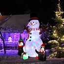 6ft Christmas Inflatables Outdoor Decorations, Blow Up Snowman Penguins