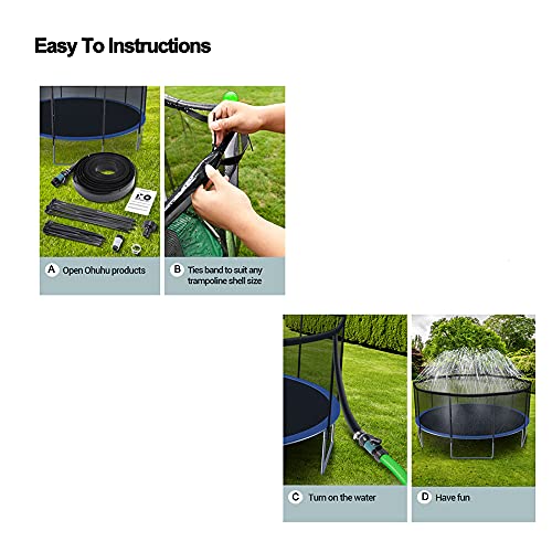Outdoor Trampoline Water Sprinkler for Kids , Trampoline Accessories Sprinkler