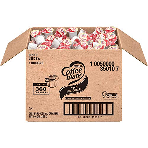 Nestle Coffee mate Coffee Creamer, Original, Liquid Creamer Singles, Box of 360