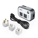 Foval Power Step Down 220V to 110V Voltage Converter with 4-Port USB