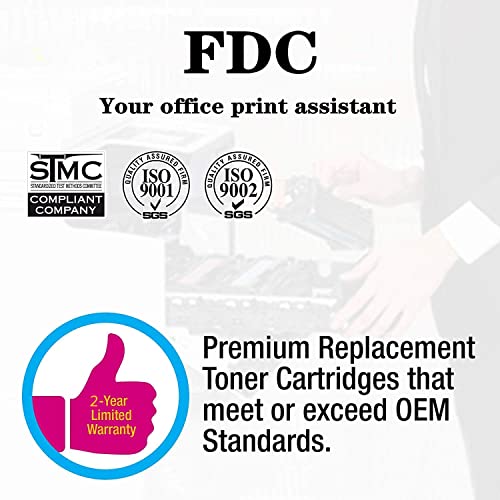 Compatible Toner Cartridge Replacement for Xerox Phaser 7500 7500N 7500DN 7500YDN 7500DT 7500YD Printers (4 Colors)