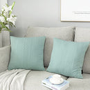 Throw Pillow Covers, Pack of 2 Super Soft Elegant Modern Embossed Patterned