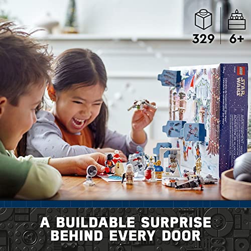 Star Wars 2022 Advent Calendar 75340 Building Toy Set for Kids, Boys and Girls