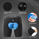 Men's Cycling Underwear, 3D Padded Bike Shorts,Quick Dry Breathable Bicycle Leggings