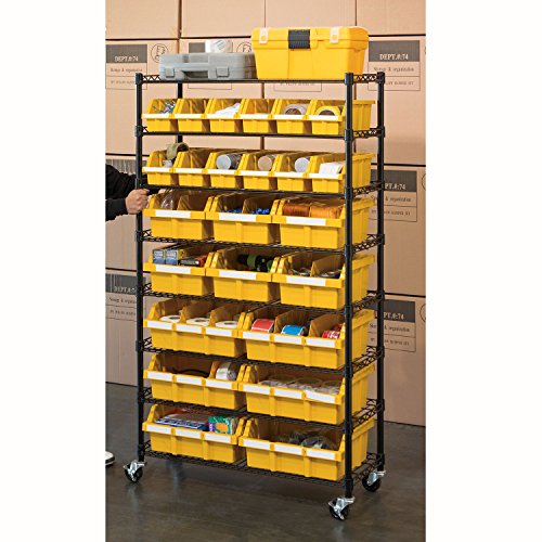 Seville Classics Commerical Grade NSF-Certified Bin Rack Storage Steel Wire