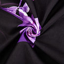 Purple Sheet Set Queen, 4 Piece Soft Microfiber Purple Rose Bedding Sheets Queen Bed