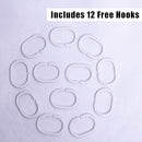 4Pcs Flowers and Butterfliers Shower Curtain Set with Non-Slip Rugs and Toilet Lid Cover