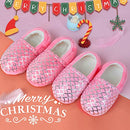 Slippers for Girls Warm Plush Mermaid No-Slip Memory Foam Slippers