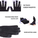 Driving Gloves, Unisex Knit Winter Touchscreen Glove Men Women Texting Smartphone