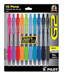 Pilot G2 Premium Retractable Gel-Ink Rolling Ball Pens, Bold (1.0 mm), Assorted