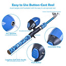 Kids Fishing Pole Set with Full Starter Kits 2 Set Portable Telescopic Fishing Rod
