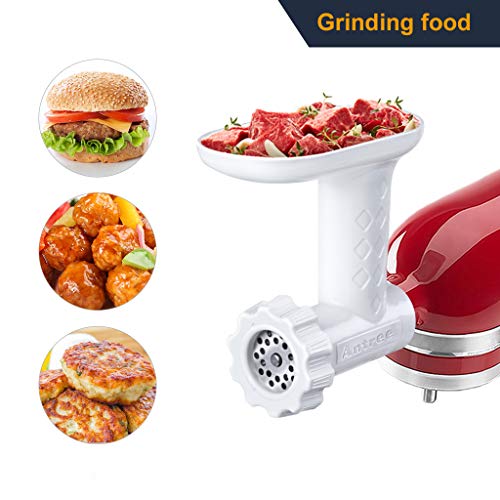 Antree Food Meat Grinder Attachment for KitchenAid Stand Mixer Including Sausage Stuffer Accessories