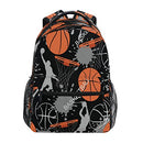 Sport Man Basketball School Backpack for Girls Boys Kids Laptop Backpack