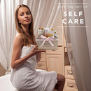 Mothers Day Bath Gift Set - Spa Gift Basket with Milky Coconut, Vitamin E Body Scrub