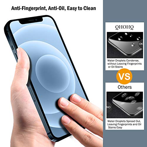 3 Pack Screen Protector for iPhone 12 Pro Max 6.7” with 2 Packs Tempered Glass