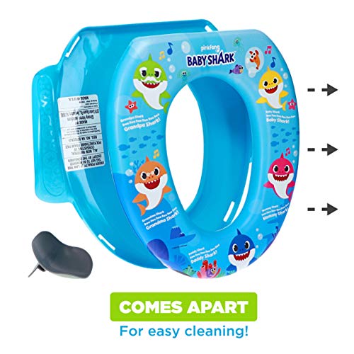 PinkFong Baby Shark Soft Potty Training Seat, Sharktastic