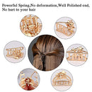 Small Hair Claw Clips, Mini Hair Clips, Metal Hair Clips, Gold Jaw Clips