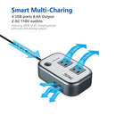 200W Car Power Inverter DC 12V to 110V AC Converter with 4 USB Ports