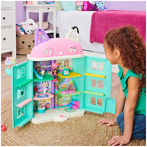 Purrfect Dollhouse with 15 Pieces Including Toy Figures, Furniture, Accessories and Sounds