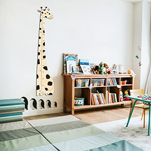 Wooden Growth Chart for Kids, Boys & Girls | Cute Giraffe, Custom Height Chart
