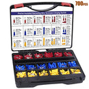 Wire Terminals Crimping Tool Kit with Plastic Box,10 Insulated Ratcheting Terminals