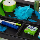 6-Drawer Scrapbook Cart with Organizer Top, Black