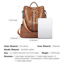 Women Backpack Purse Leather Fashion Travel Casual Detachable Shoulder Bag
