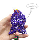 Pet Parrot Bell Toy, Bird Chew Toys with Stainless Steel Bells
